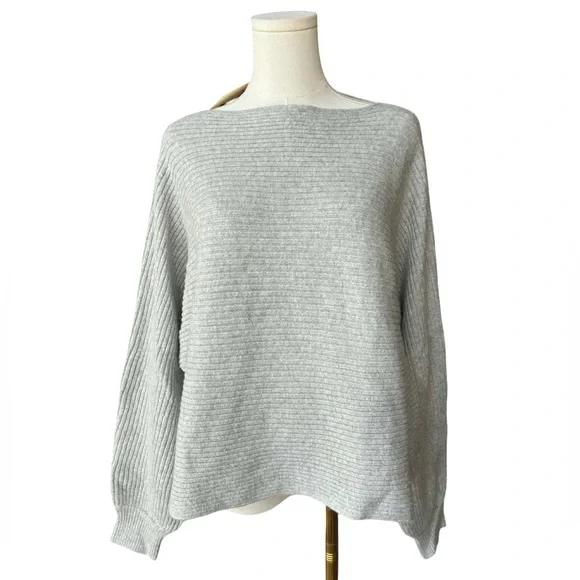 Open Edit Ribbed Boatneck Sweater - Picture 6 of 8